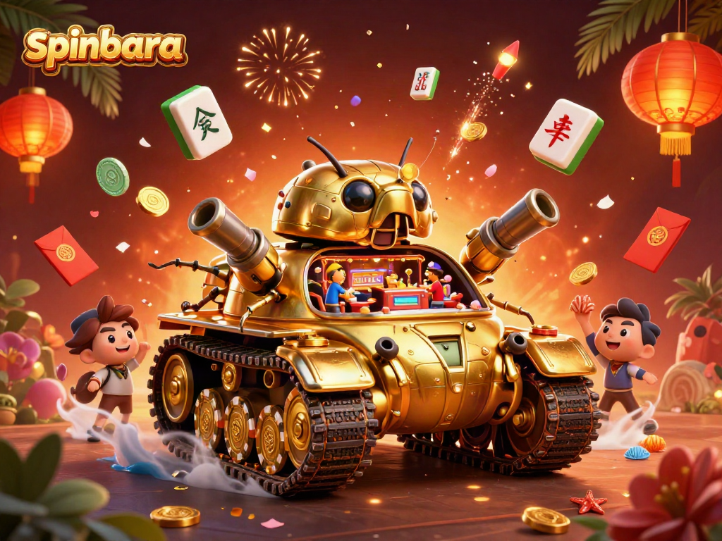 Engage in thrilling play at Spinbara with vibrant gaming elements and dynamic casino visuals.